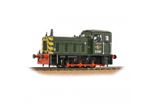 Bachmann 31-361B D2028 BR Green With Wasp Stripes Diesel Shunter Locomotive Front Left