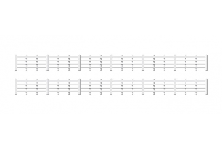 Ratio 424 White Lineside Fencing